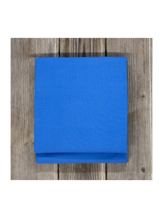 Nima Home Σεντόνι King Size Με Λάστιχο 180x200+32 Primal Blue