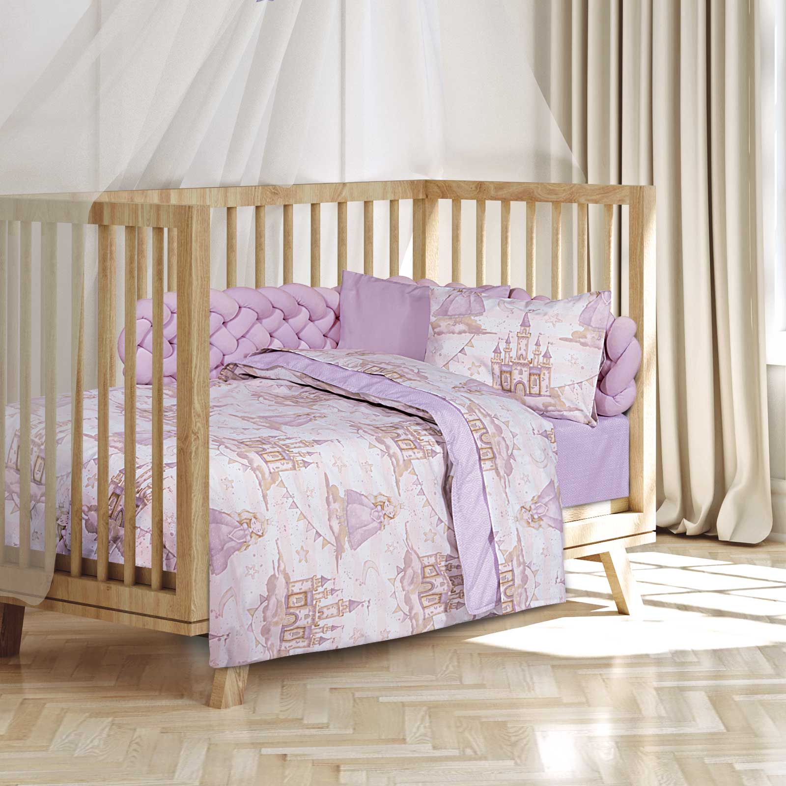 Greenwich Polo Club Σετ Σεντόνια Κούνιας 130x170 8862 - Image 2