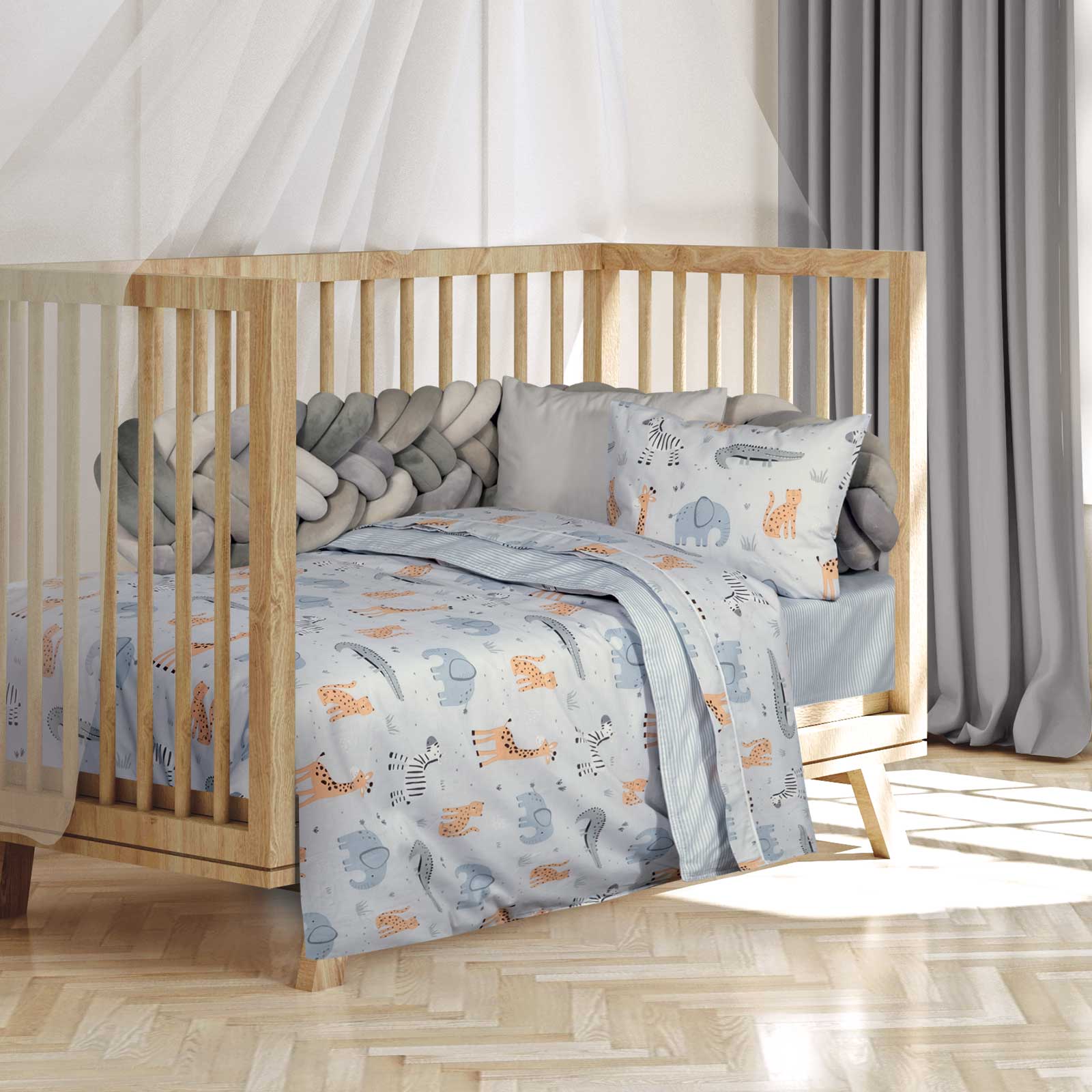 Greenwich Polo Club Σετ Σεντόνια Κούνιας 130x170 8867 - Image 2