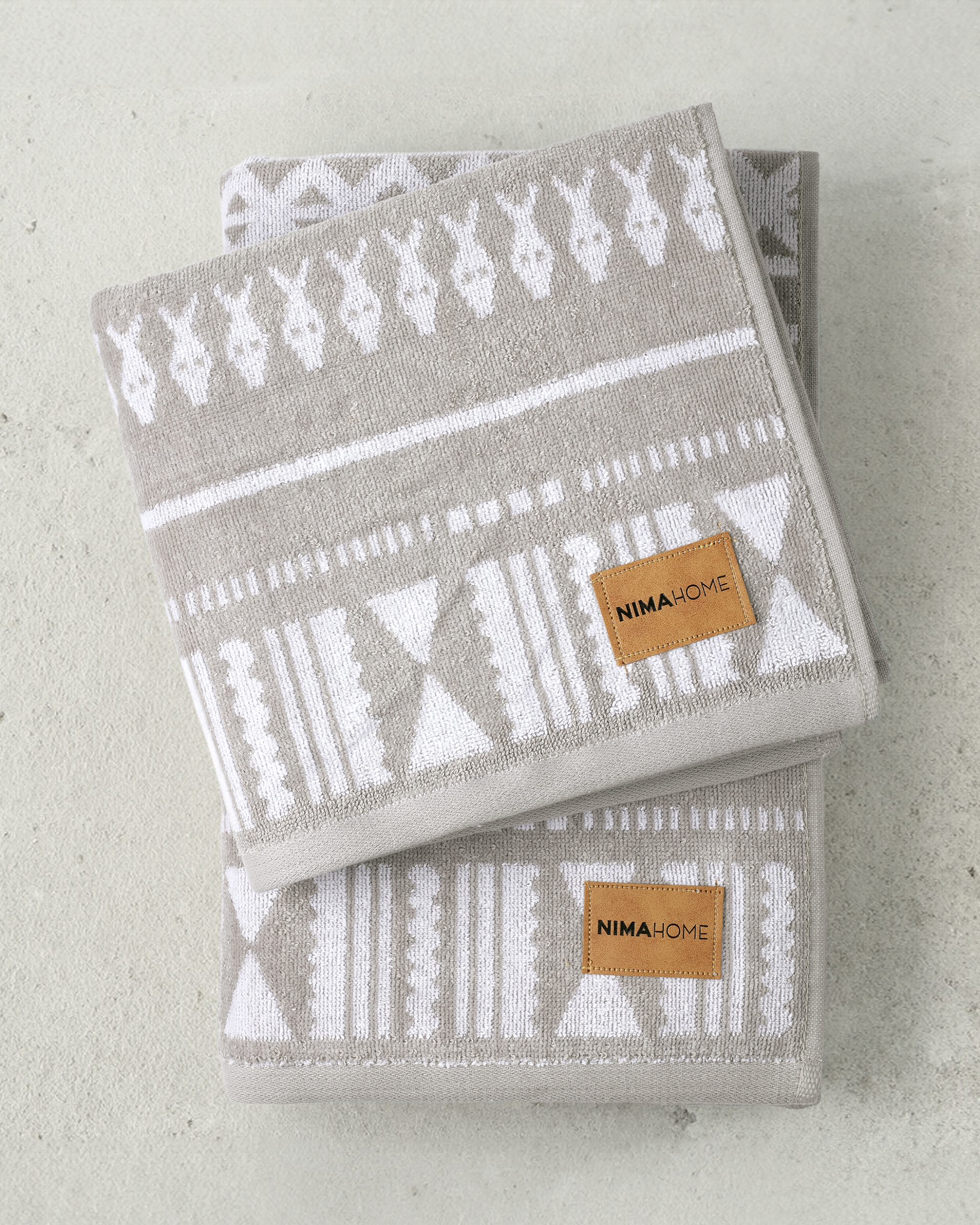 Nima Home Σετ Πετσέτες 2 Τμχ. Προσώπου 50x90 Σώματος 70x140 Tierra