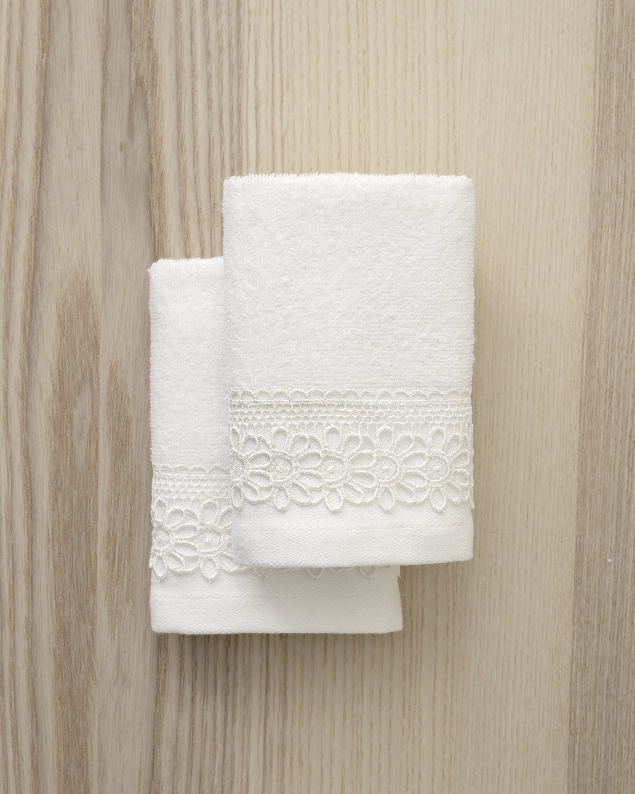 Nima Home Σετ Πετσέτες Χεριών 2 Τμχ. 30x50 Amara White