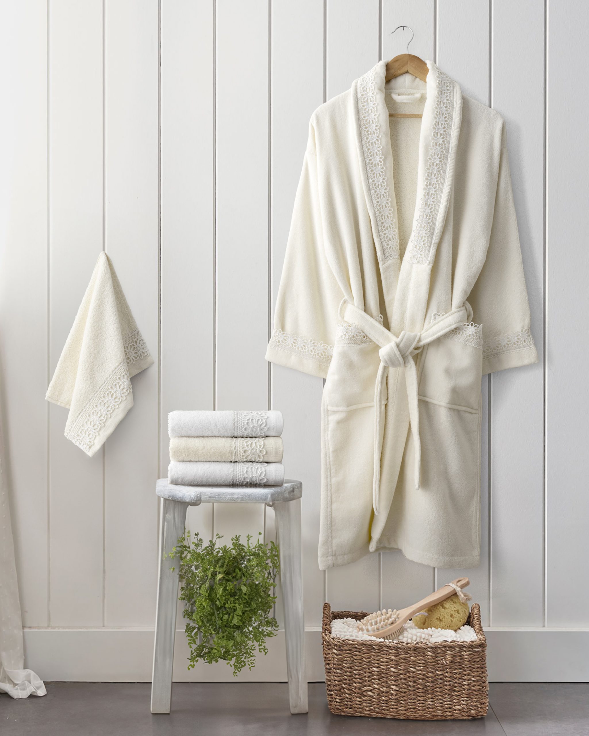 Nima Home Σετ Πετσέτες Χεριών 2 Τμχ. 30x50 Amara White - Image 2