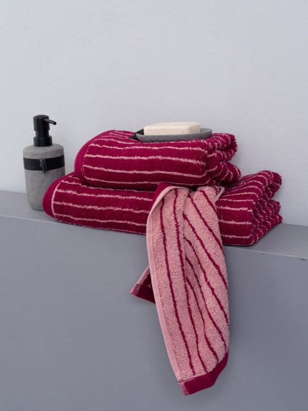 Palamaiki Σετ Πετσέτες 3 Τμχ. 30x50, 50x90, 70x140 Joyce Mauve - Image 5