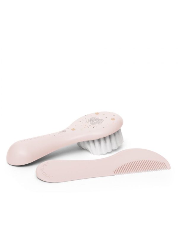 Suavinex Σετ Βρεφική Βούρτσα & Χτένα Pink - Image 4