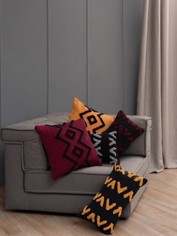 Palamaiki Μαξιλαροθήκη Διακοσμητική 45x45 Vik Bordeaux - Image 5