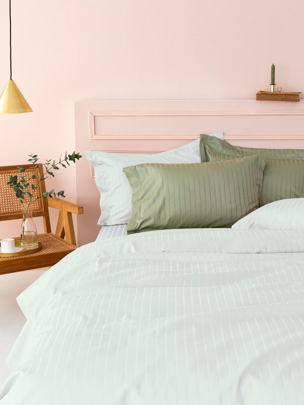 Palamaiki Ζεύγος Μαξιλαροθήκες Ύπνου 50x75 Satin Riga White - Image 4