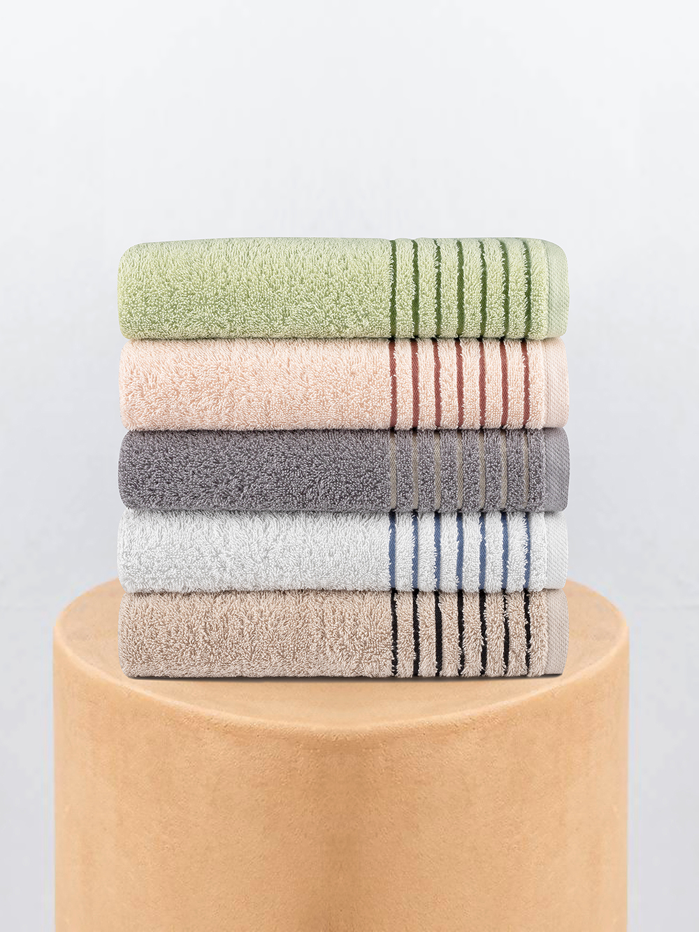 Palamaiki Σετ Πετσέτες 3 Τμχ. 30x50, 50x90, 70x140 Ser Green - Image 2