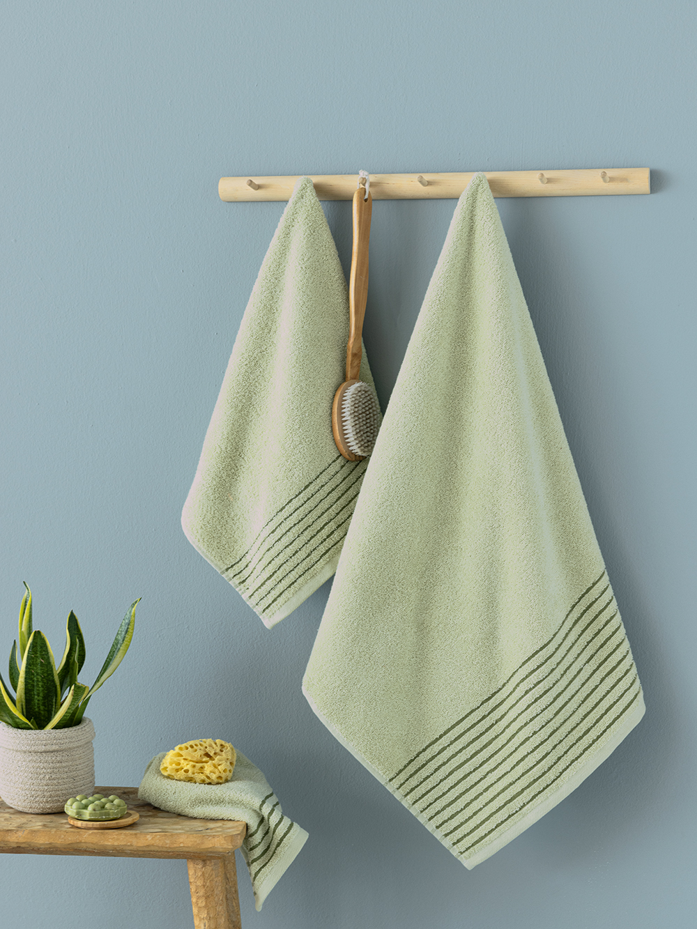 Palamaiki Σετ Πετσέτες 3 Τμχ. 30x50, 50x90, 70x140 Ser Green