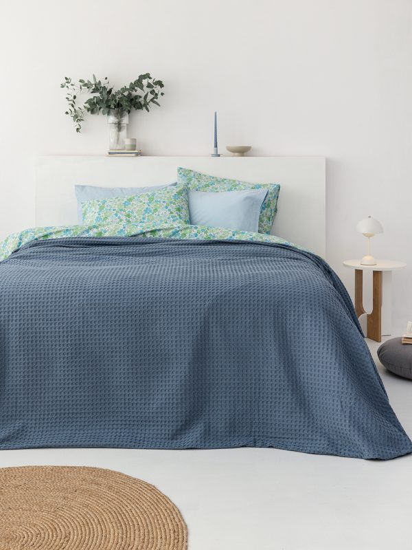 Palamaiki Κουβέρτα Βαμβακερή Μονή 170x240 Marcie Steel - Image 5