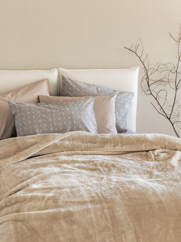 Palamaiki Κουβέρτα Βελουτέ Μονή 160x220 Dream Velour/3 Sandy - Image 4