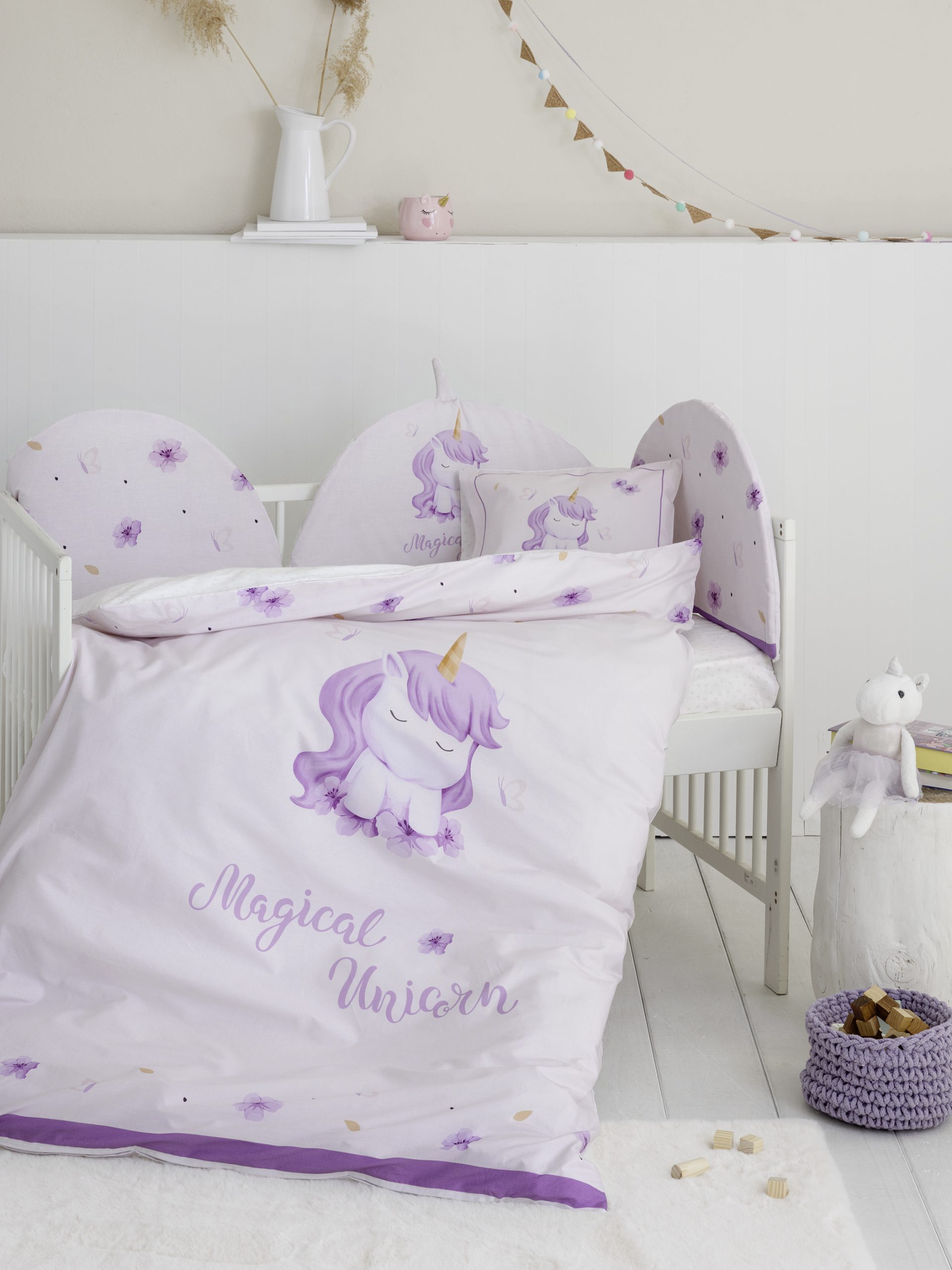 Nima Baby Σετ Παπλωματοθήκη Κούνιας 110x145 Magical Unicorn