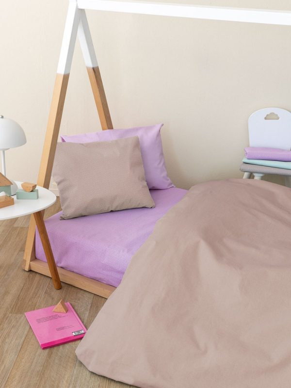 Palamaiki Σεντόνι Κούνιας Με Λάστιχο 70x140+20 Etoile/2 Moka - Image 5