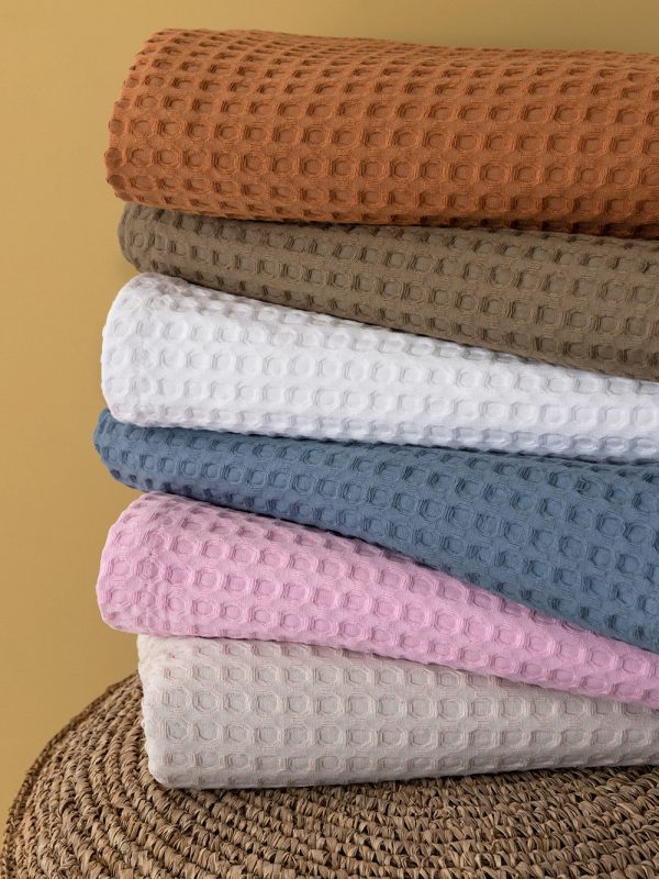 Palamaiki Κουβέρτα Βαμβακερή King Size 250x240 Marcie White - Image 4