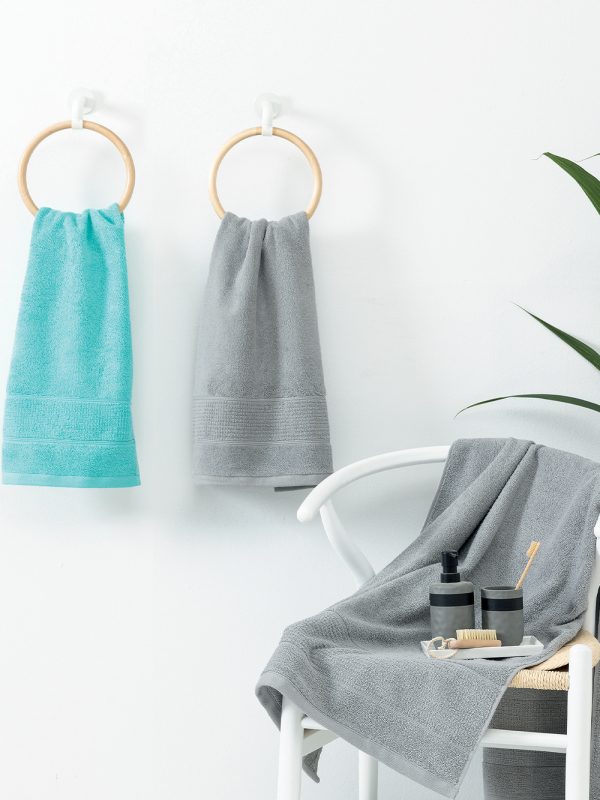 Palamaiki Πετσέτα Προσώπου 50x90 Roke Grey - Image 4