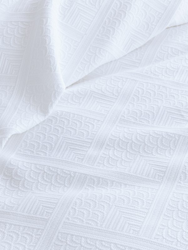 Palamaiki Κουβέρτα Βαμβακερή King Size 250x260 Carla White - Image 4