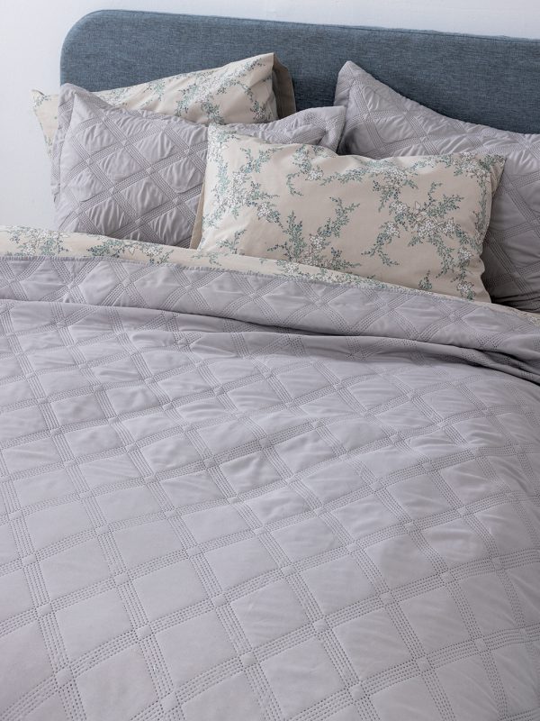 Palamaiki Σετ Κουβερλί Μονό 160x240 Ifigeneia Silver - Image 4