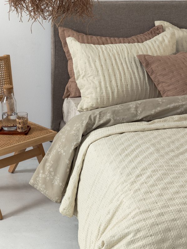 Palamaiki Κουβερλί Υπέρδιπλο 220x240 Tot Ivory - Image 5