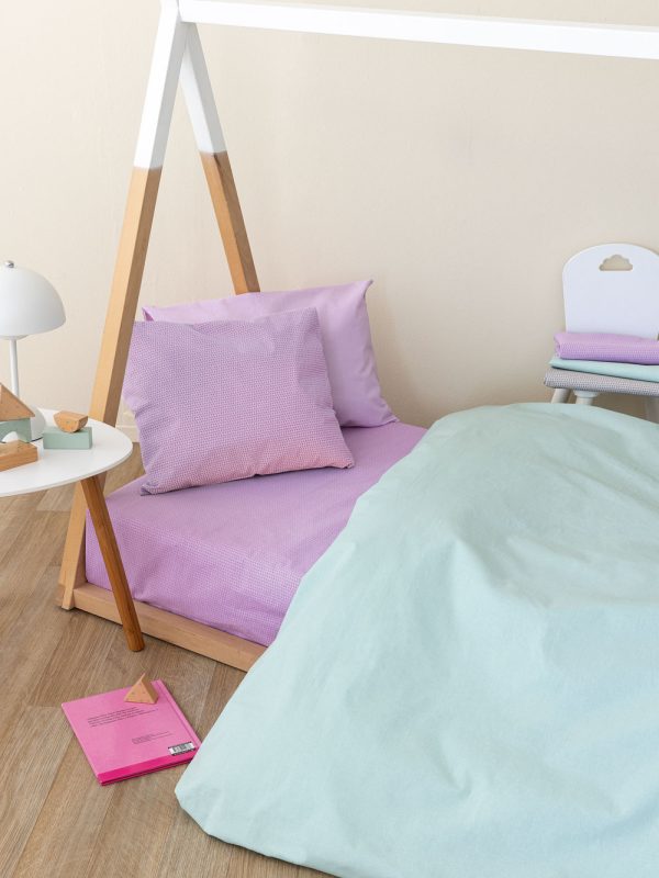 Palamaiki Σεντόνι Κούνιας 130x170 Totem Lilac - Image 9