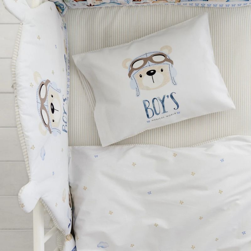 Nima Baby Σετ Παπλωματοθήκη Κούνιας 110x145 Boy's World - Image 2
