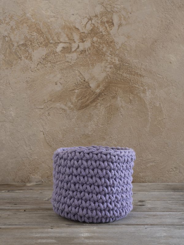 Nima Home Καλάθι Πλεκτό Τακτοποίησης 19x16 Panier Lavender - Image 4