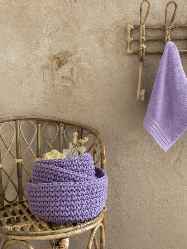 Nima Home Καλάθι Πλεκτό Τακτοποίησης 28x15 Panier Lavender - Image 4