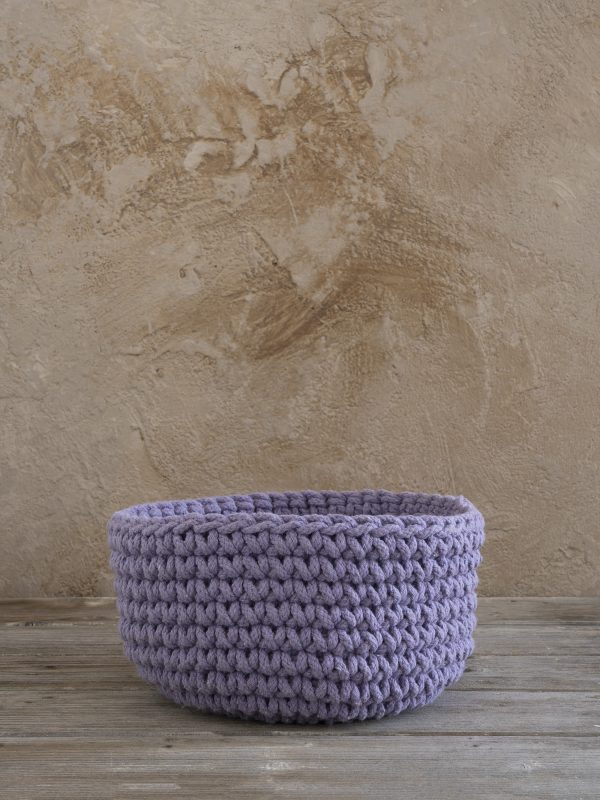 Nima Home Καλάθι Πλεκτό Τακτοποίησης 28x15 Panier Lavender - Image 5