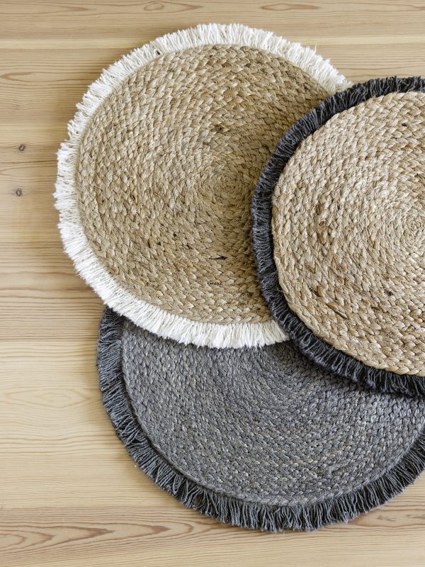 Nima Home Σουπλά Στρογγυλό Δ.38 Carina Dark Gray - Image 4