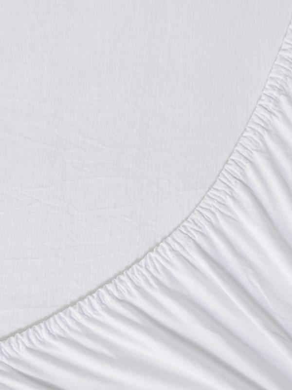 Nima Home Σεντόνι Μονό Με Λάστιχο 100x200+40 Tender White - Image 4