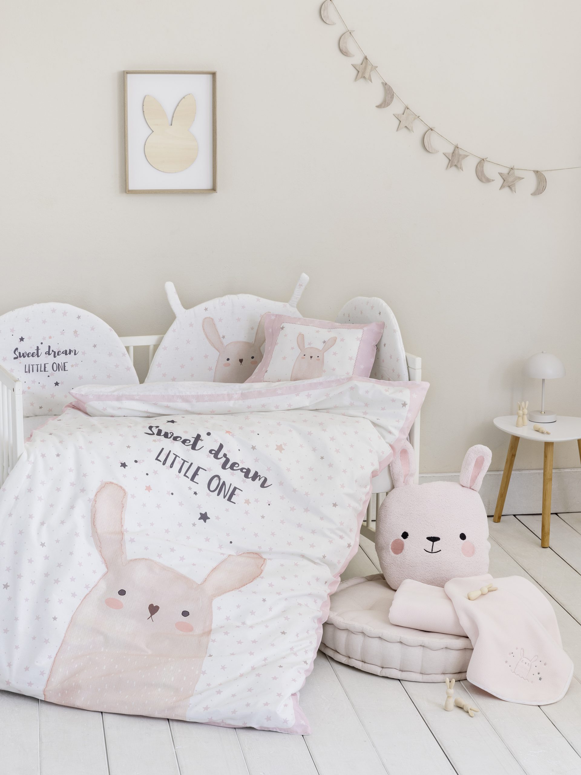Nima Baby Σετ Παπλωματοθήκη Κούνιας 110x145 Lovely Bunny - Image 3