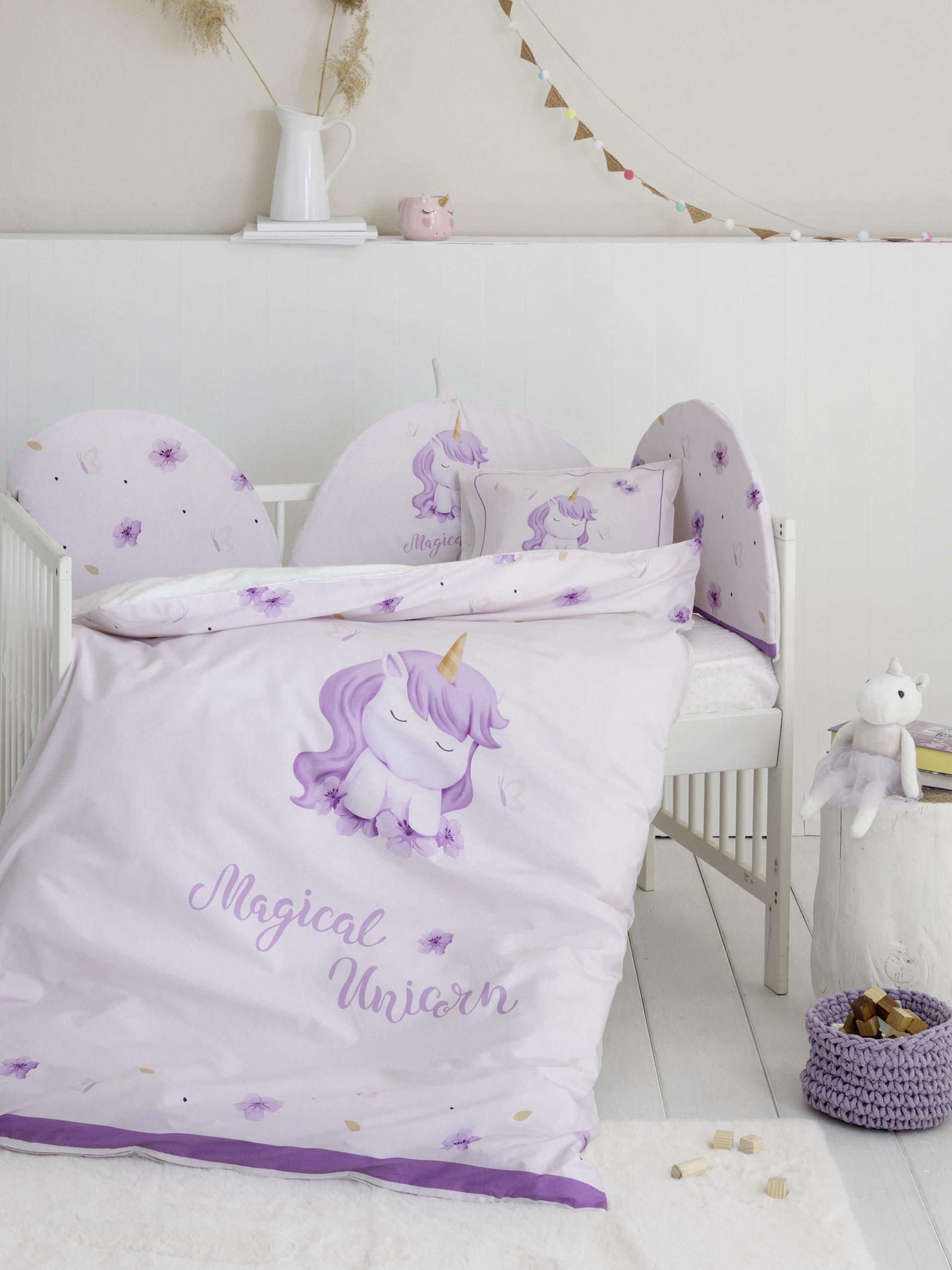 Nima Baby Σετ Παπλωματοθήκη Κούνιας 110x145 Magical Unicorn - Image 3