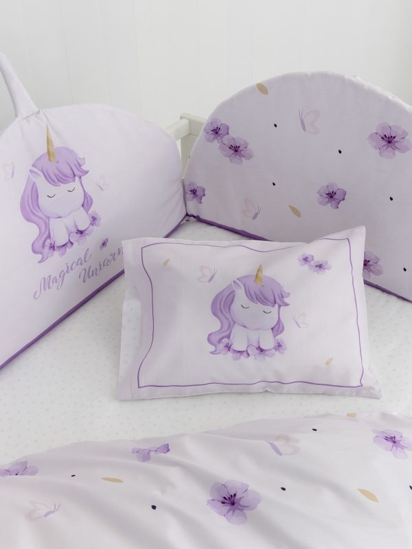 Nima Baby Σετ Παπλωματοθήκη Κούνιας 110x145 Magical Unicorn - Image 4