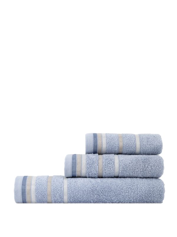 Nima Home Σετ Πετσέτες 3 Τμχ. 30x50 50x90 70x140 Embrace Blue - Image 4