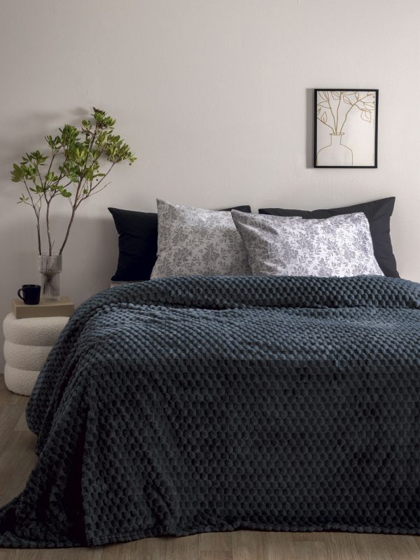 Palamaiki Κουβέρτα Fleese Υπέρδιπλη 220x240 Aster Grey - Image 7