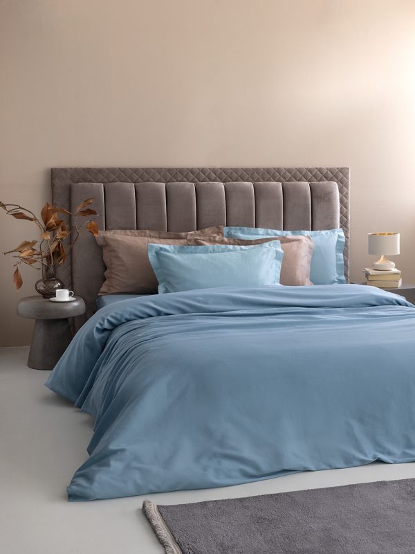 Palamaiki Ζεύγος Μαξιλαροθήκες Ύπνου 52x75 Posh Sateen Denim - Image 5