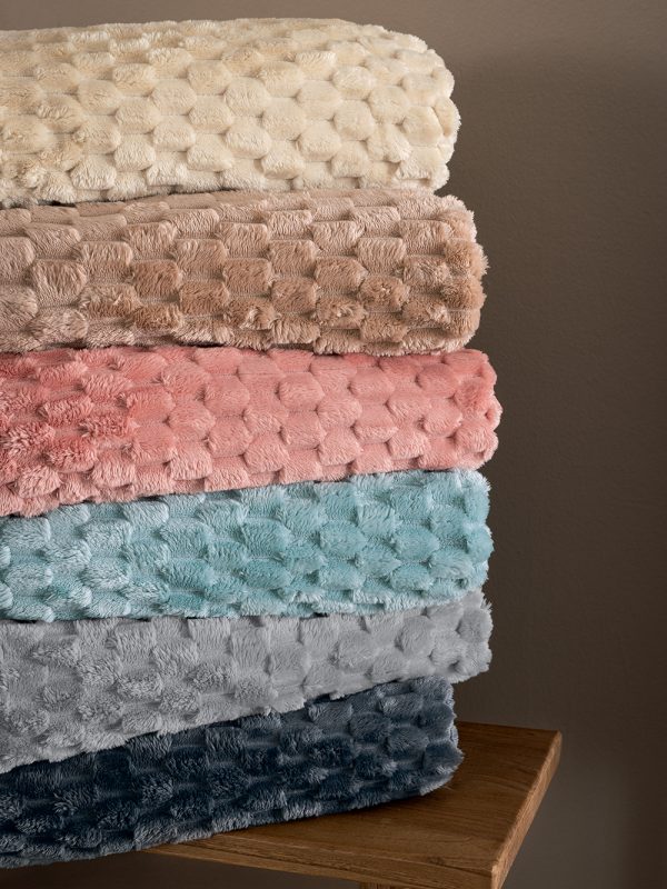 Palamaiki Κουβέρτα Fleese Υπέρδιπλη 220x240 Aster Coal - Image 4