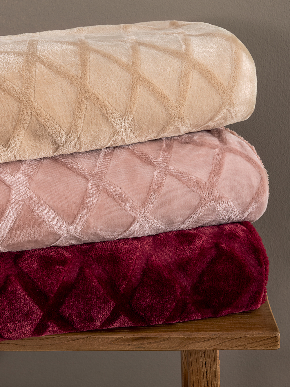 Palamaiki Κουβερτοπάπλωμα King size 240x260 Nadine/5 Bordo - Image 2