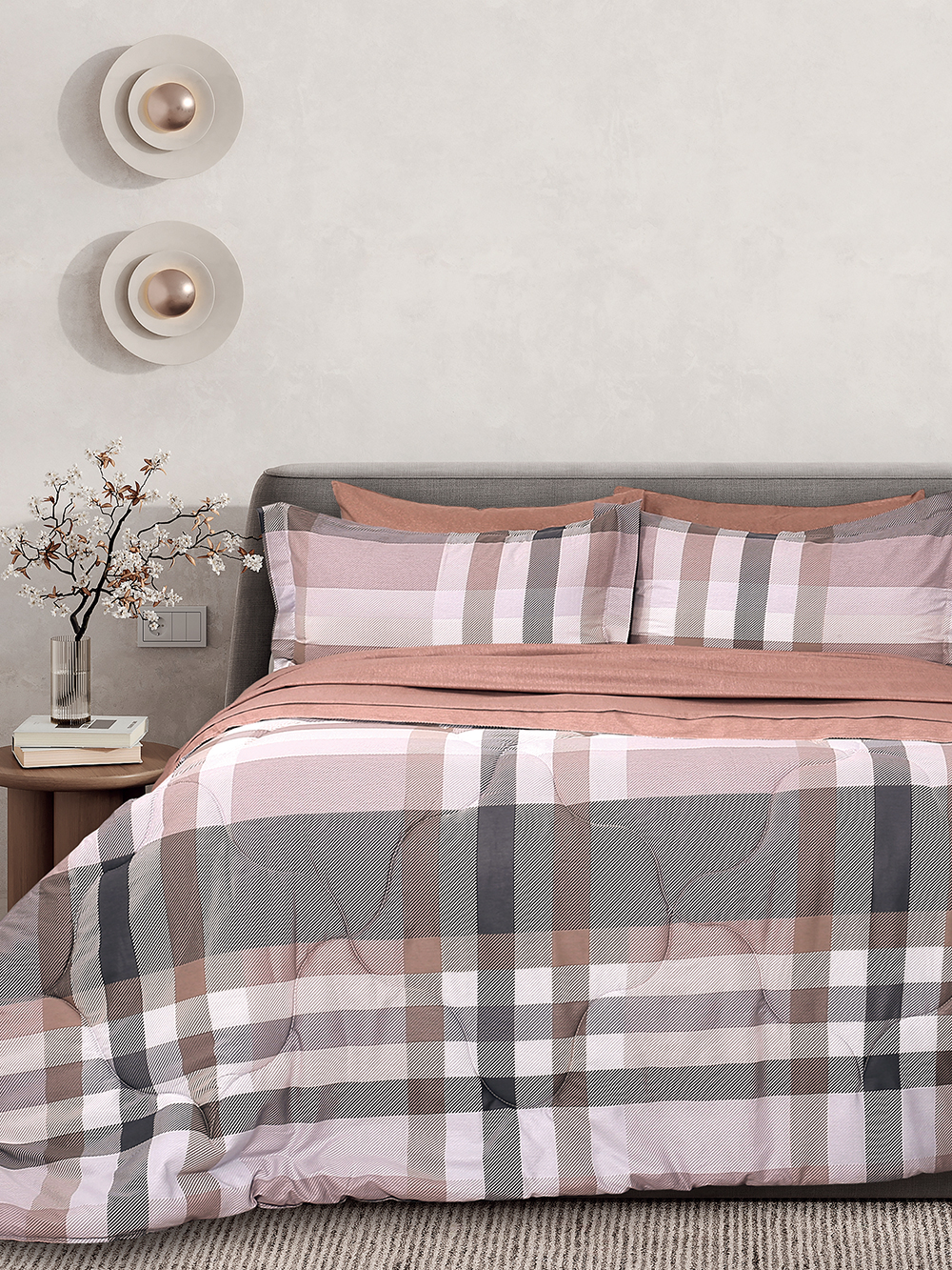 Palamaiki Σετ Πάπλωμα 230x250, & Σεντόνια Υπέρδιπλα 230x260 Bed In A Bag B0693