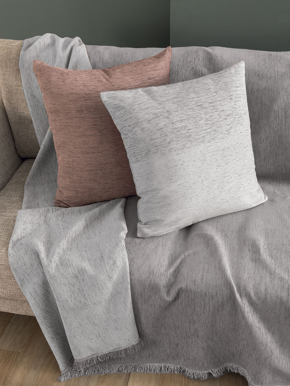 Palamaiki Ριχτάρι Τριθέσιου Καναπέ 170x300 Parva Grey