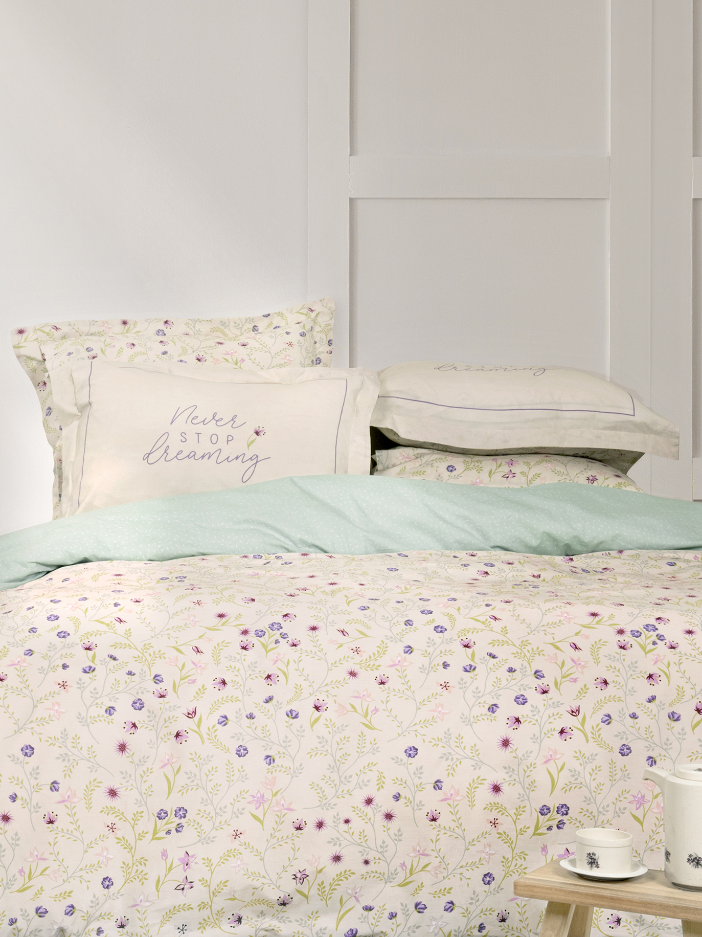 Nima Home Σετ Σεντόνια Ημίδιπλα 185x260 Dream Garden - Image 2