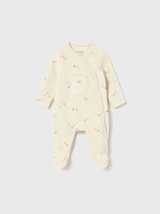 Mayoral Βρεφικό Φορμάκι Βελουτέ 2729 Ροζ