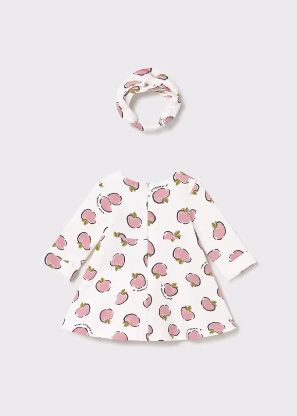 Mayoral Βρεφικό Φόρεμα Με Κορδέλα 2827 Apple Pink - Image 4