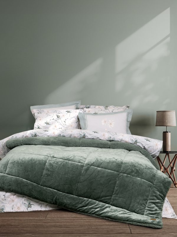 Nima Home Κουβερτοπάπλωμα Μονό 160x220 Cira Dark Green - Image 4