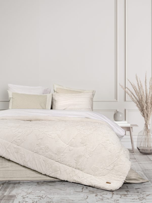 Nima Home Κουβερτοπάπλωμα Υπέρδιπλο 220x240 Elara Light Beige - Image 4