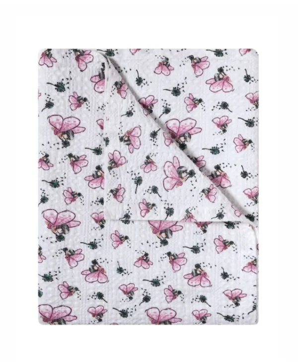 Kentia Κουβέρτα Βαμβακερή Κούνιας 100x140 Loft Waffle Alima - Image 4