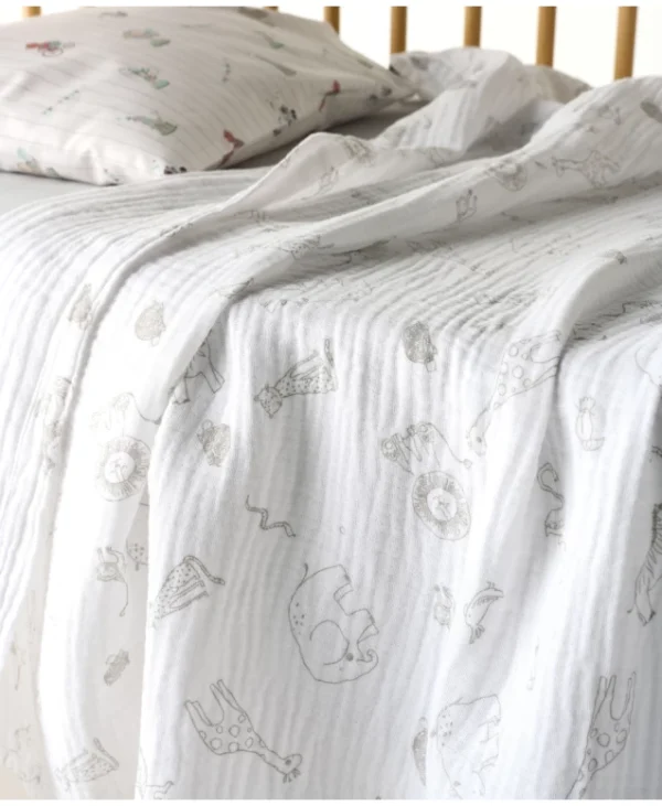 Kentia Κουβέρτα Βαμβακερή Μουσελίνα Κούνιας 100x140 Loft Canopy A - Image 4