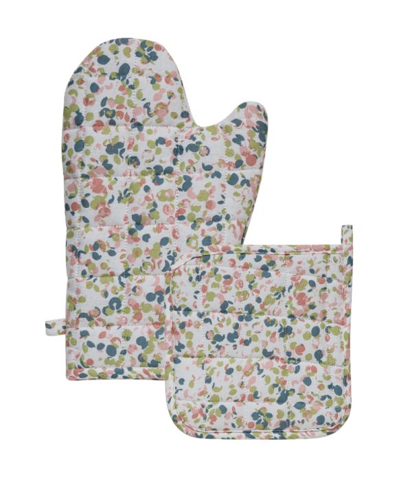 Kentia Σετ 2 Τμχ. Γάντι 18x32 + Πιάστρα 20x20 Loft Fiorita - Image 4