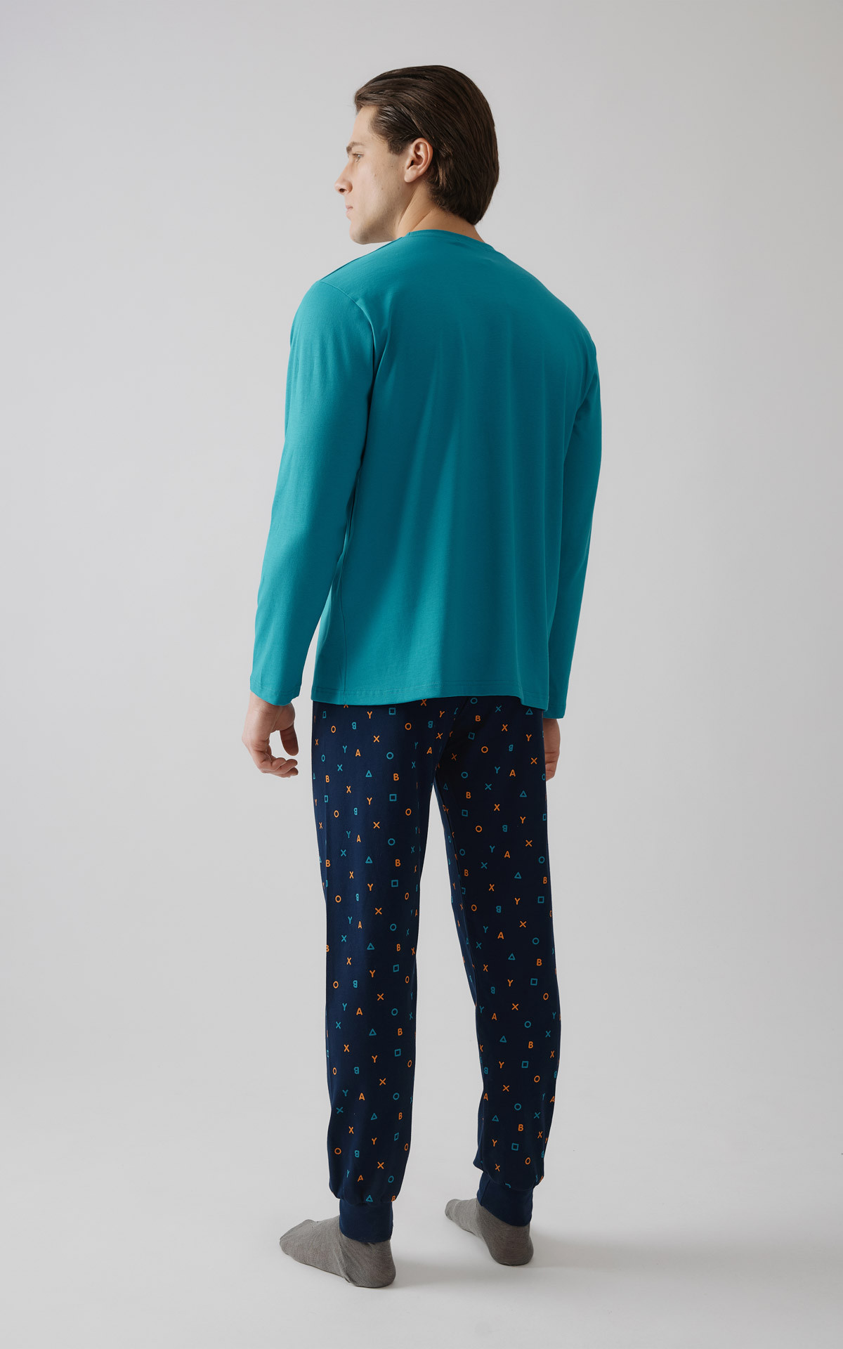 Minerva Πυτζάμα Ανδρική Player 2 Blue Teal - Image 3