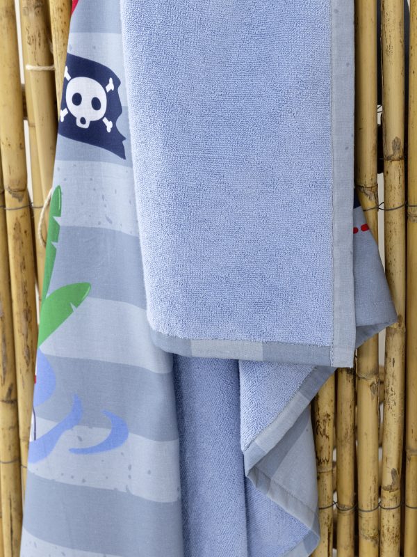 Nima Kids Πετσέτα Θαλάσσης Διπλής Όψης 70x140 Pirate - Image 4