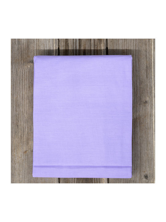 Nima Home Σεντόνι King Size Με Λάστιχο 180x200+32 Unicolors Lavender