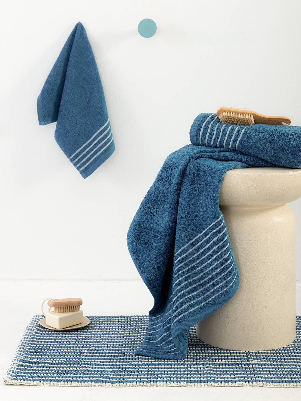 Palamaiki Σετ Πετσέτες 3 Τμχ. 30x50, 50x90, 70x140 Ser Blue